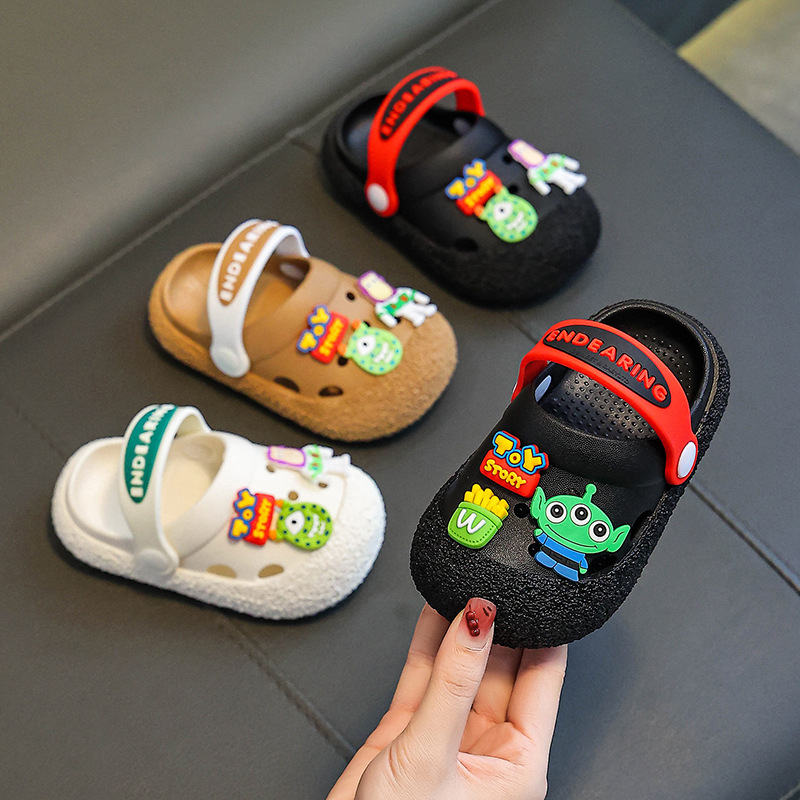 Buass Lightyear sandals and slippers children's summer indoor and outdoor hole shoes baby non-slip beach shoes boys and girls parent-child