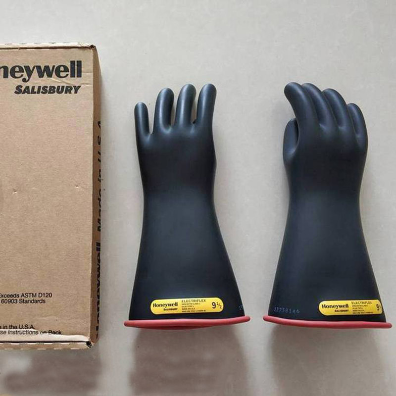 美式Salisbury E0011R E114B型带电作业绝缘手套高压防护手套