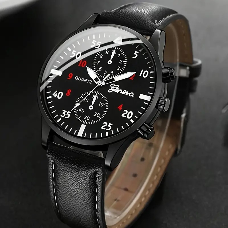 Foreign trade hot new men's watch versatile fashion watch outside business two-eye decorative watch quartz watch wholesale