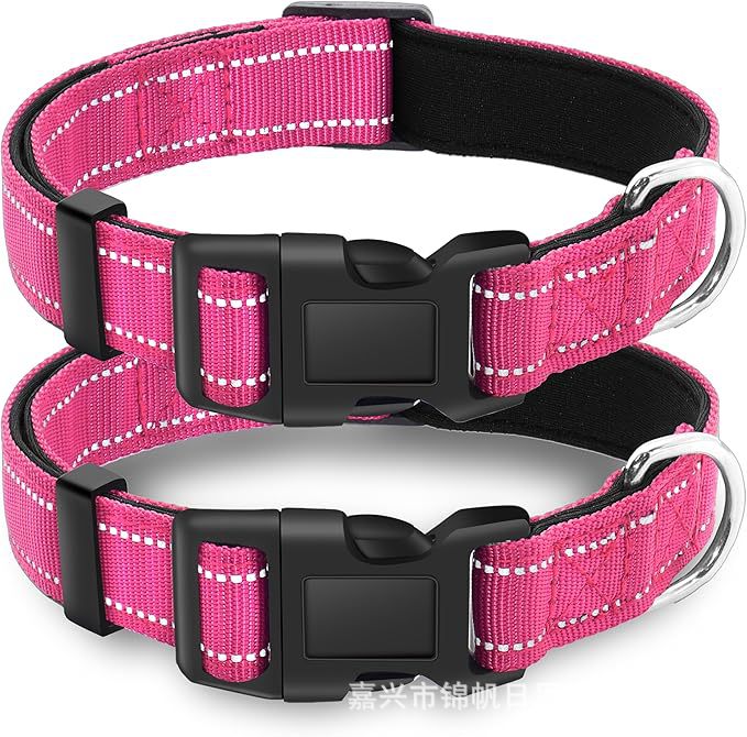 Fabricante collar para mascotas collar para perros juego de correa de nailon reflectante ajustable juego de collar para perros