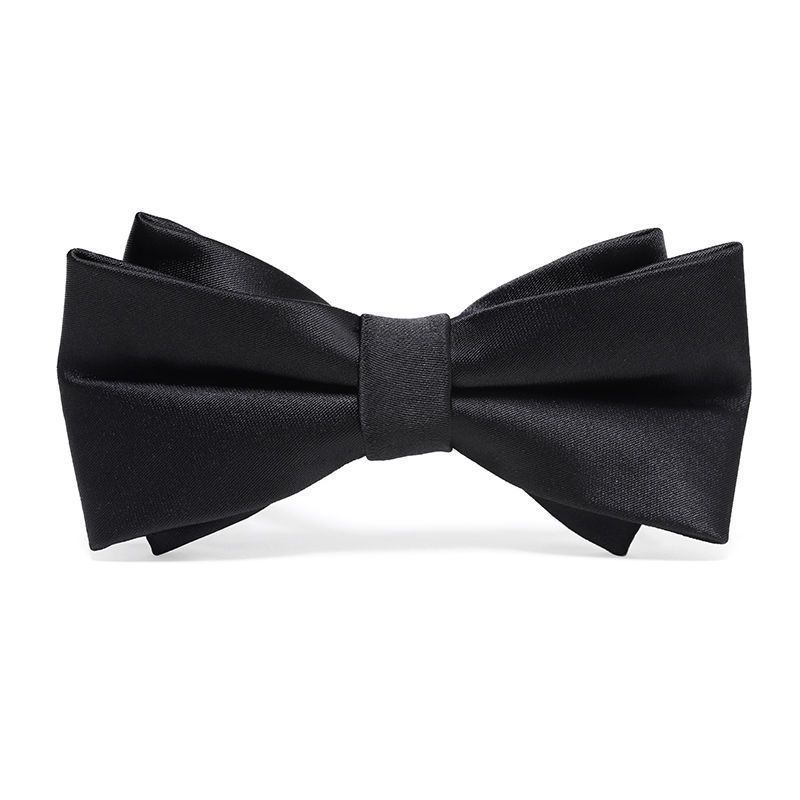 우아한 블랙 글로시 보타이♢