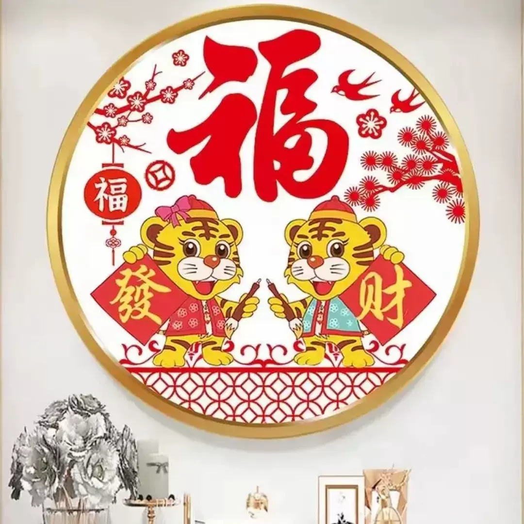 正品蒙娜丽莎皇室十字绣 虎福新春四股线绣非满绣无勾边免图