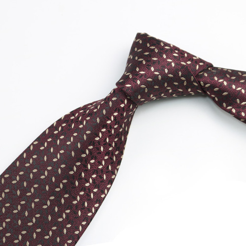 Burgundy tie for men, formal wedding, festive, groom, fashionable pattern, business, professional wedding, 8cm hand-printed style