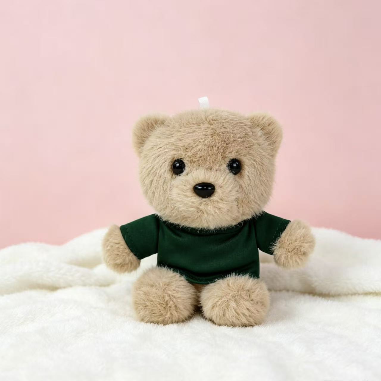 Vestido osos llaveros muñecas de peluche camisetas pantalones mochila colgante pequeño regalo colgante muñeca de peluche