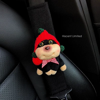 Car Interior Decoration for Women, Seat belt shoulder pad - red-riding-hood-bee-dog-shoulder-pads