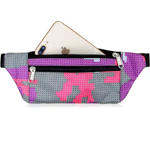New Oxford cloth close-fitting waist bag men's and women's sports outdoor bag running bag anti-theft mobile coin purse wholesale