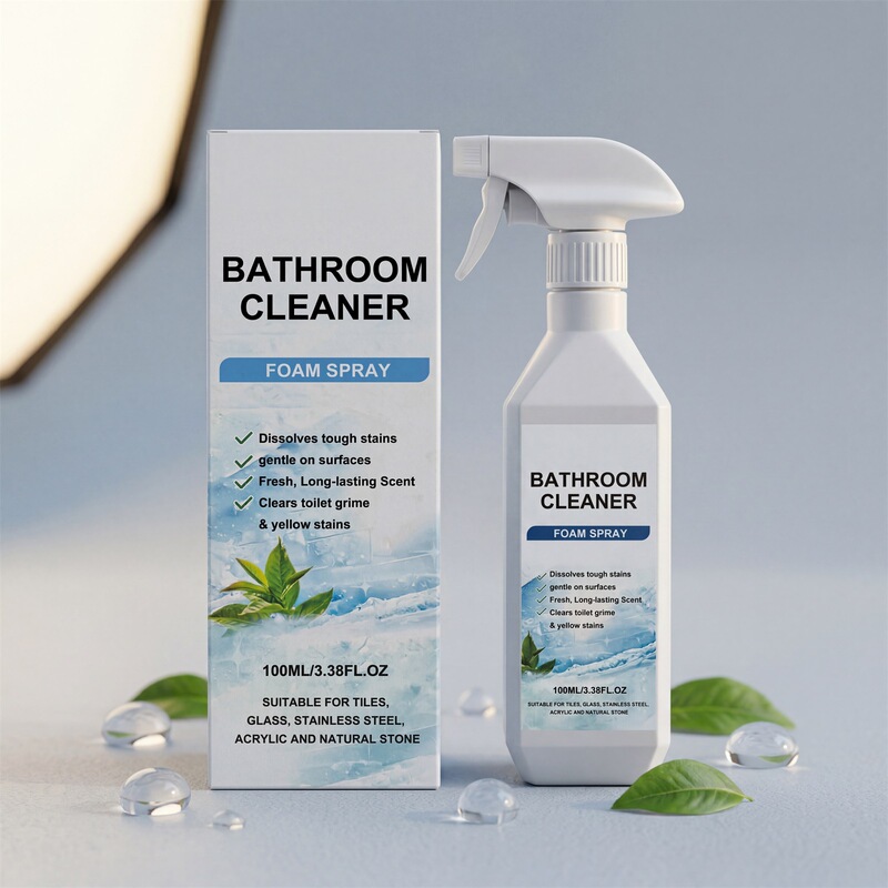 Bathroom Cleaner, Daily Cleaning for Bathroom and Toilet, Stain Removal, Fresh Scent, Multi-Effect, Convenient Spray Bathroom Cleaner, Daily Cleaning for Bathroom and Toilet, Stain Removal, Fresh Scent, Multi-Effect, Convenient Spray
