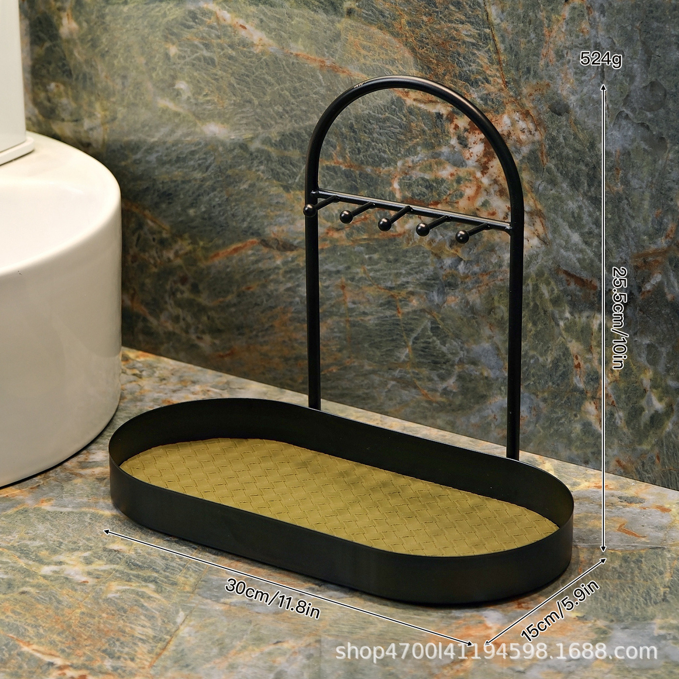 Luz de lujo multicapa escritorio inodoro estante de almacenamiento de aparador cubierta de acabado estante de baño lavabo estante de almacenamiento de cosméticos