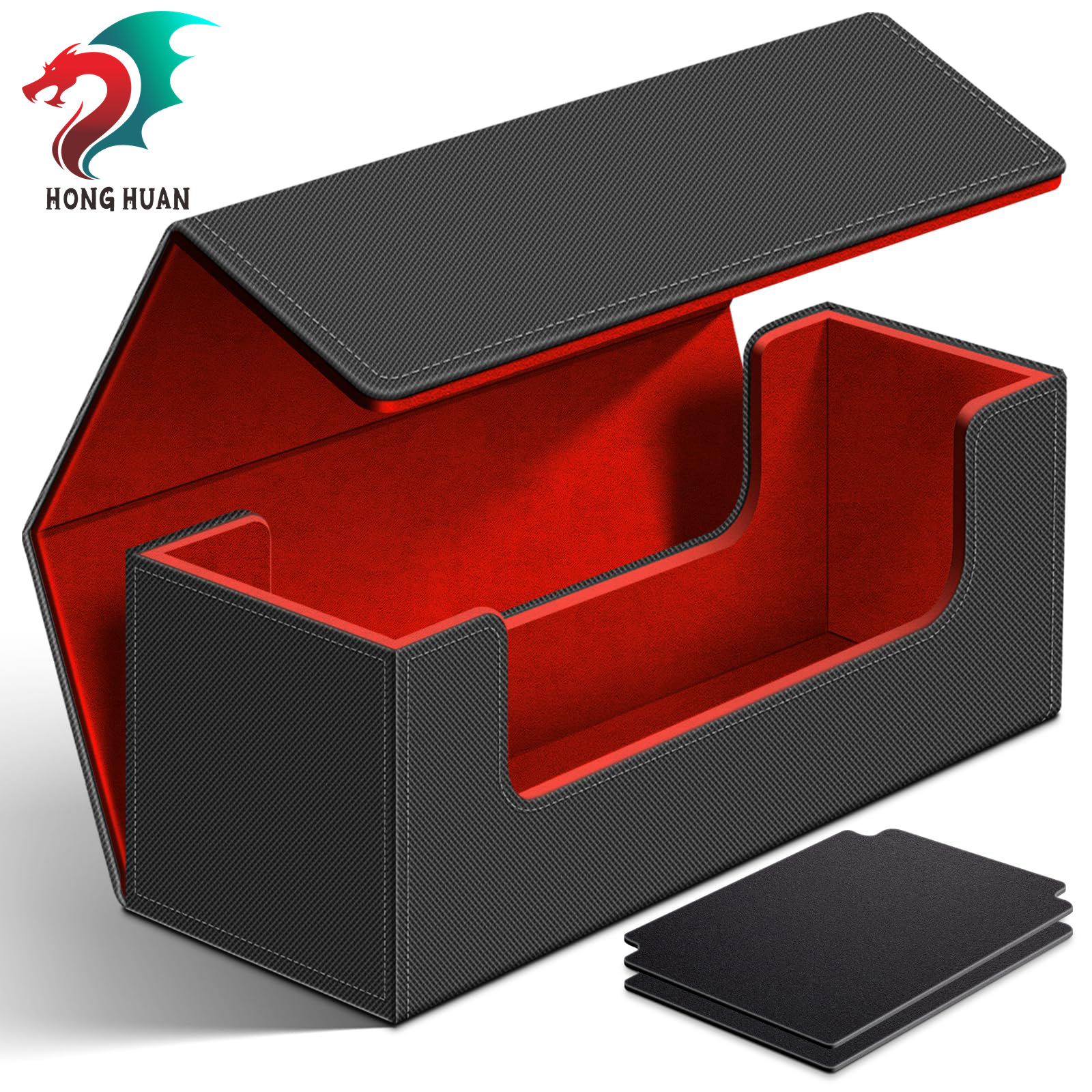 厂家现货皮质PU多色400+大容量游戏卡盒卡牌盒动漫收纳盒游戏机