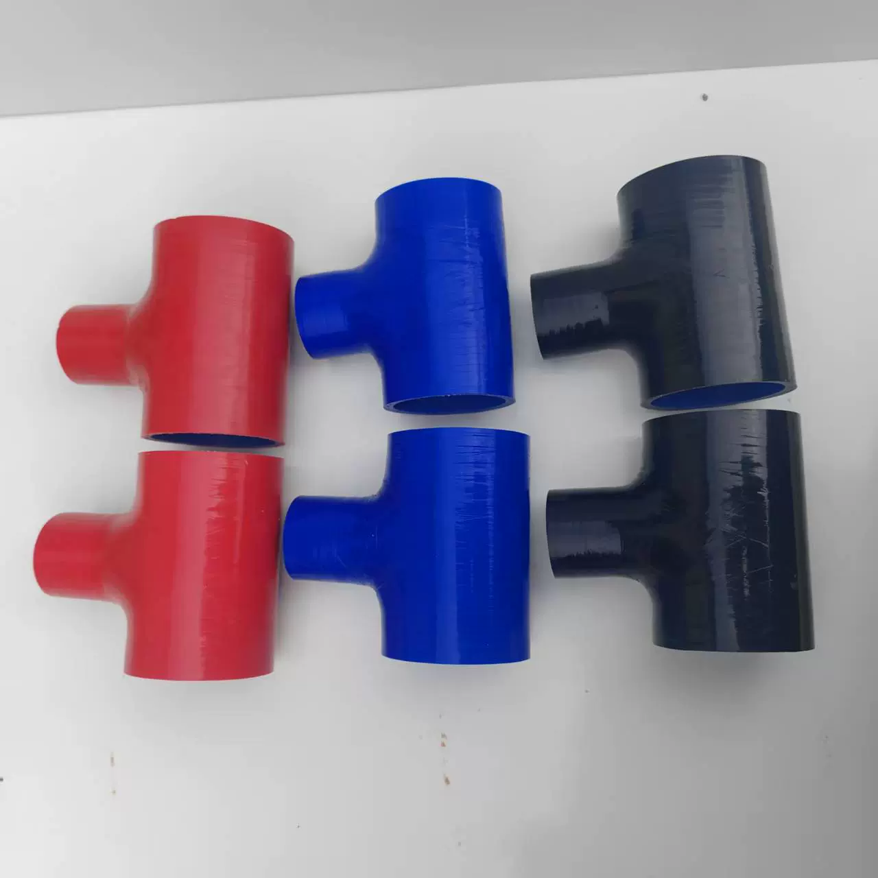 汽车工程机械T型三通硅胶管汽车改装泄压底座增压接头进气硅胶管