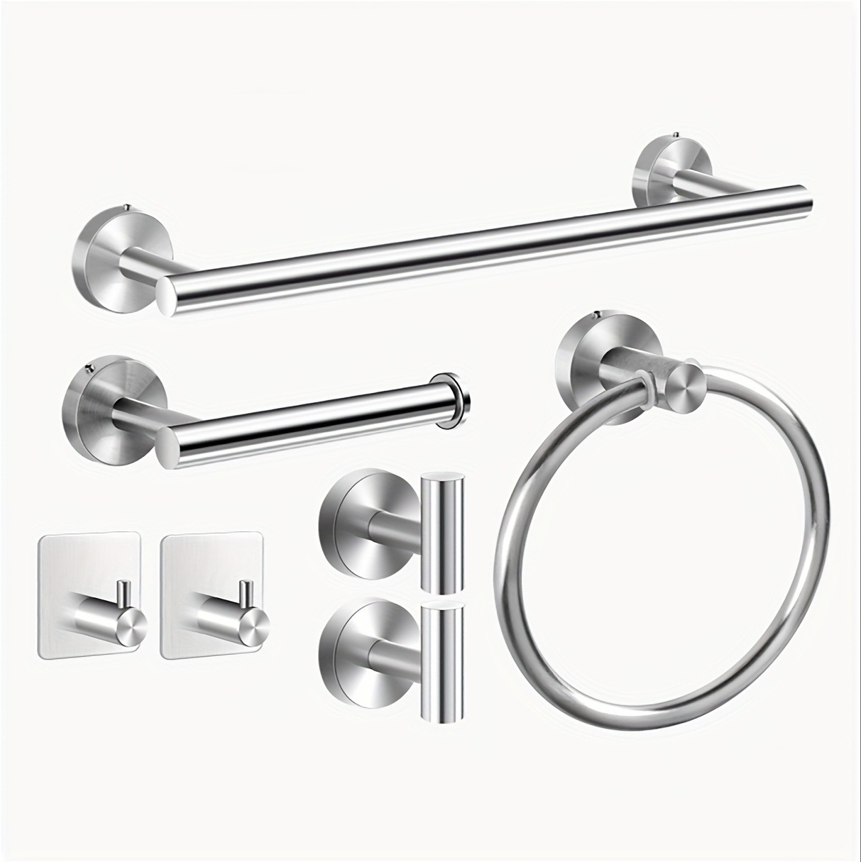 Acero inoxidable transfronterizo baño colgante conjunto de toallas de hardware de baño colgante conjunto conjunto completo de toallas de baño conjunto completo
