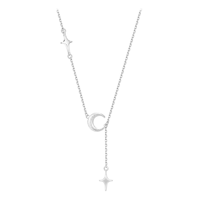 Frosted Moon borla Collar para las mujeres 2022 nueva clavícula cadena luz lujo nicho diseño verano xingyue novias collar