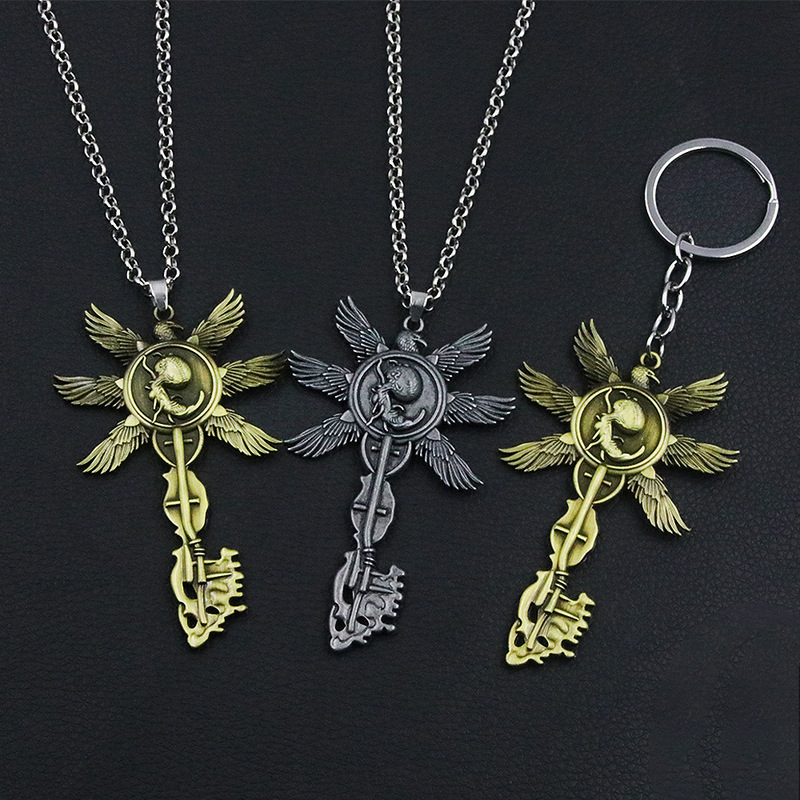 Game Merchandise Biohazard 8 Eagle Baby Retro Key Metal Keychain Pendant Necklace Accessory Game Merchandise Biohazard 8 Eagle Baby Retro Key Metal Keychain Pendant Necklace Accessory