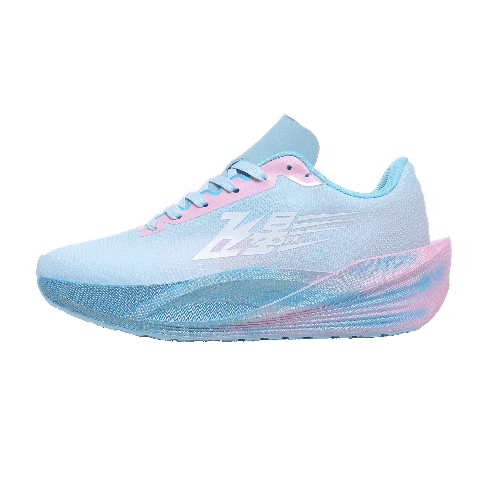 Guochao ultra ligero amortiguador rebote verdadero explosión zapatos deportivos de suela suave para hombres y mujeres para estudiantes de alto rendimiento zapatos de corrida de placa de carbono casuales