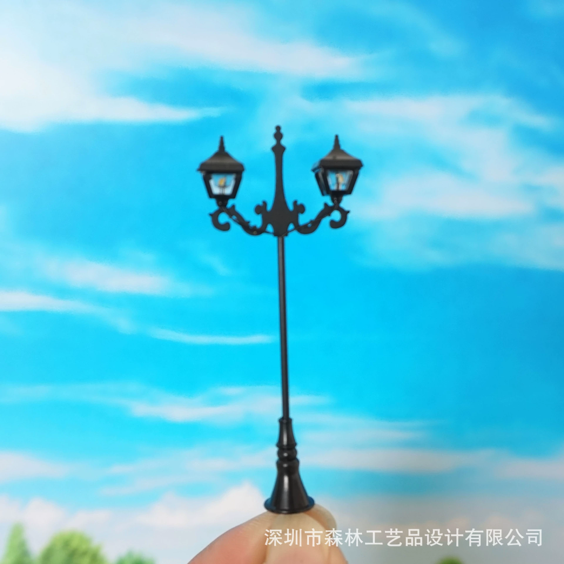 Улица DIY ручной работы двор модель здания материал мини песочный стол пейзаж light-FT08