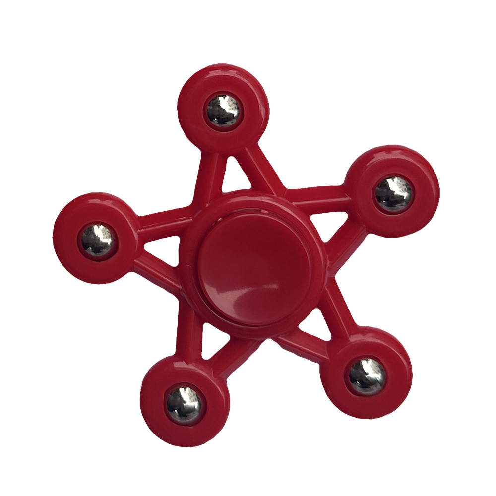 [Classic color five-bead style] Red five-pointed star