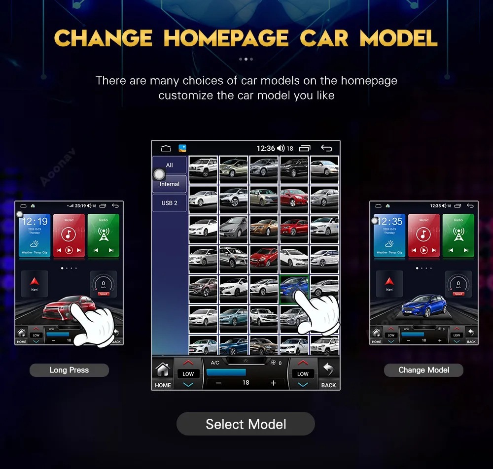 Suitable for Chevrolet Orlando Modified Central Control Navigation and Reversing Camera Integration