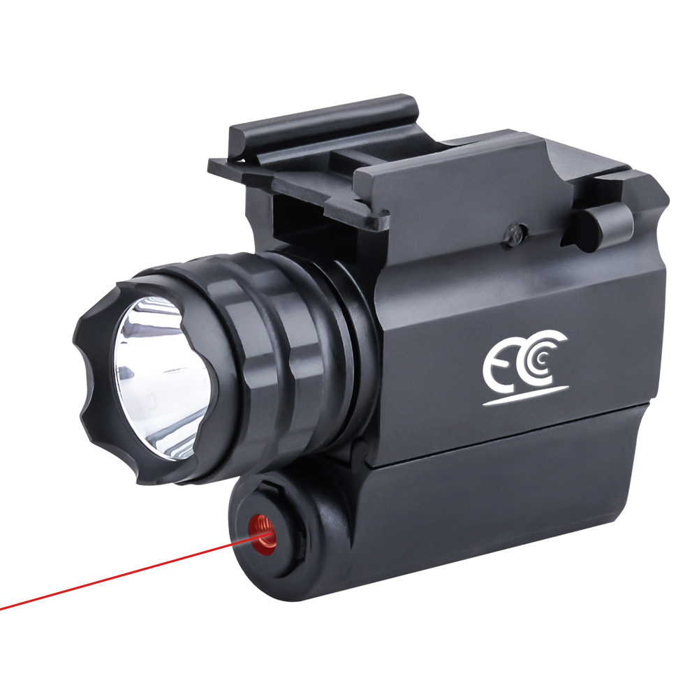 红激光户外战术瞄准器手电筒下挂支架二合一LED补光灯厂家批发|ms