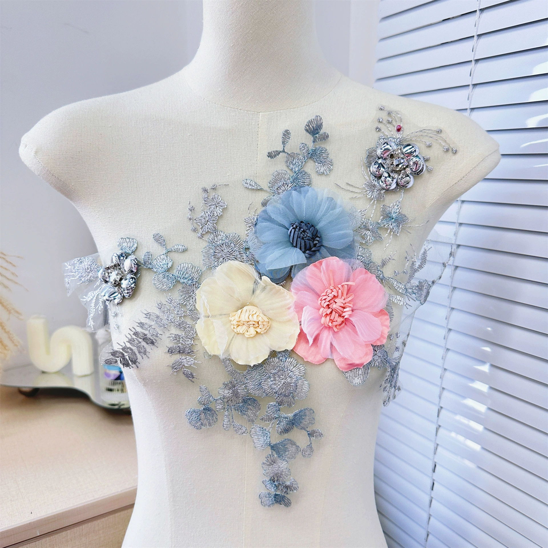 Lace sticker, fashionable wedding dress lapel pin, new collection, wholesale