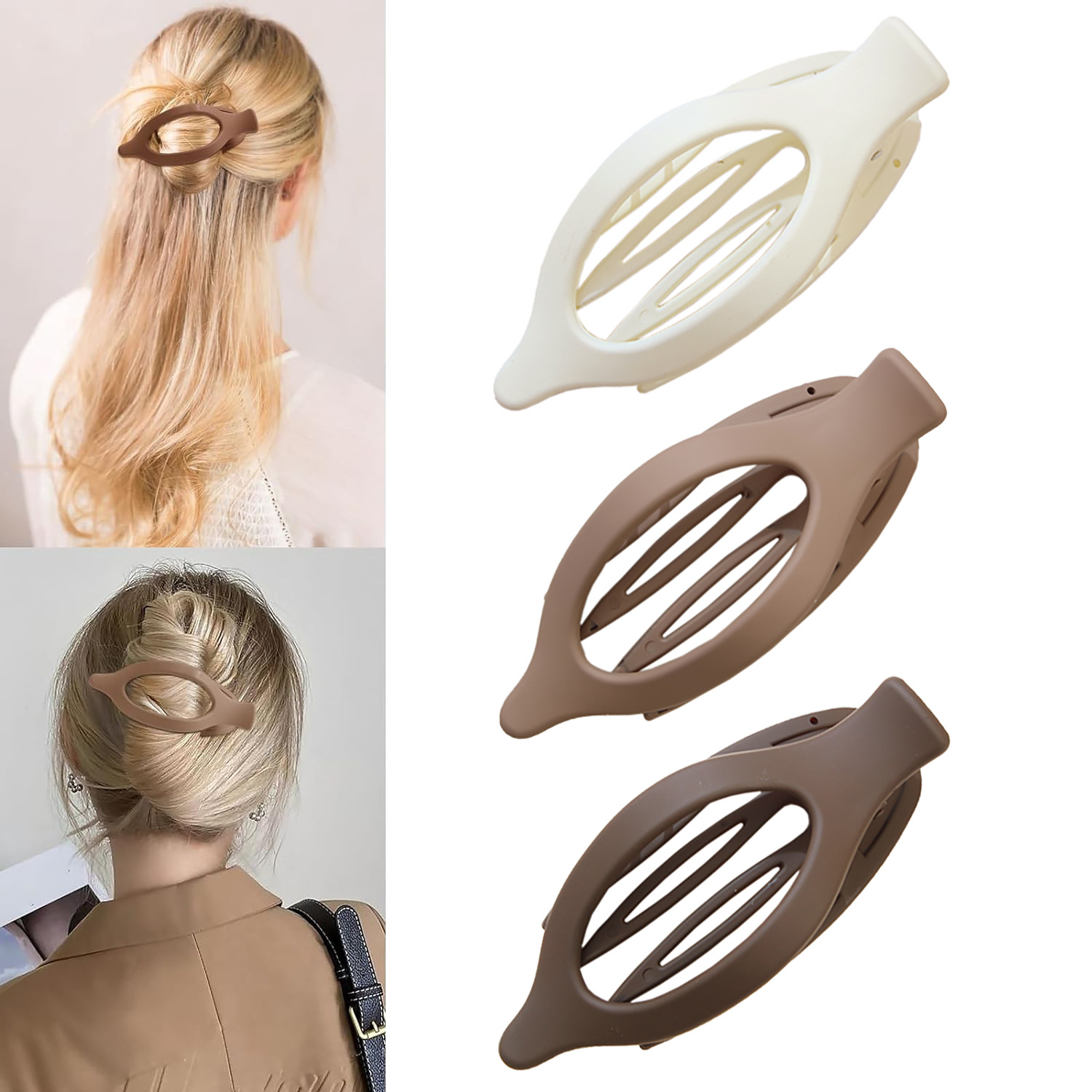 Juego de 3 piezas tipo A (pinza de pato puntiaguda)