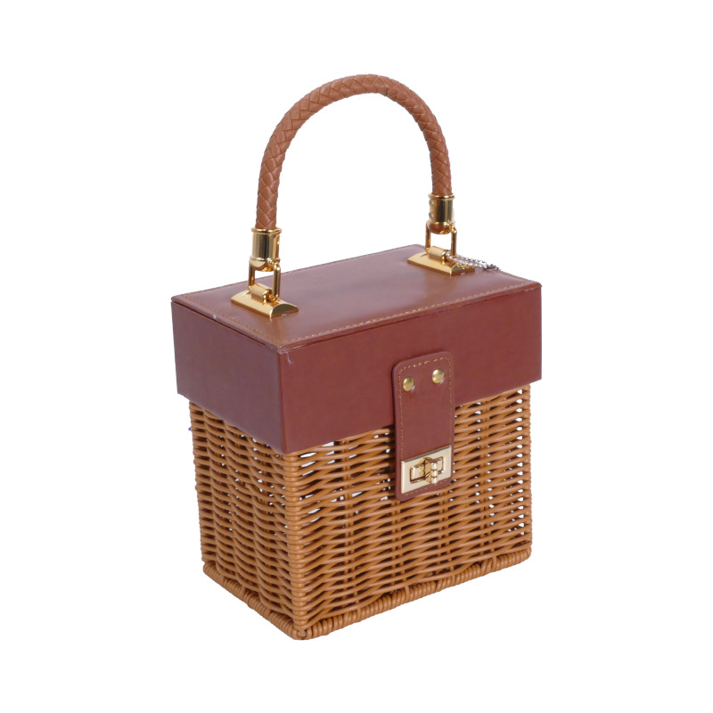 Caja de regalo de bambú de caña portátil bodas damas de honor cajas de regalo de boda cajas de regalo de día de San Valentín al por mayor