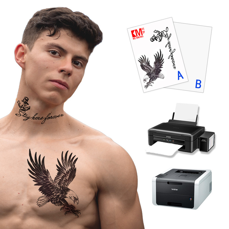 Foreign trade supply manufacturers spot wholesale Ke Meng laser inkjet tattoo transfer paper printing children's temporary tattoo stickers