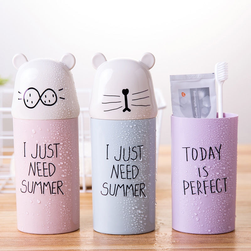 Travel toothbrush cup, creative toothbrush box, cute mouthwash cup, fashionable portable toothbrush box, wash box