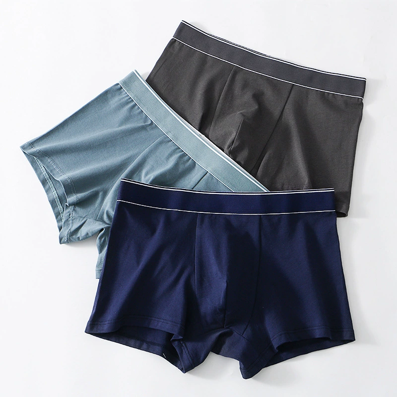 Мужское нижнее белье из чистого хлопка, тонкие хлопковые трусы-боксеры 10A, антибактериальные, большие размеры, средняя посадка, с косточками, четырехугольные, дышащие, для мальчиков