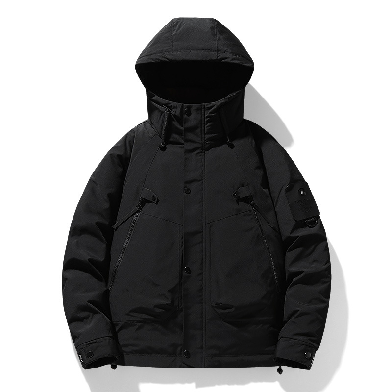 Winter short down jacket
