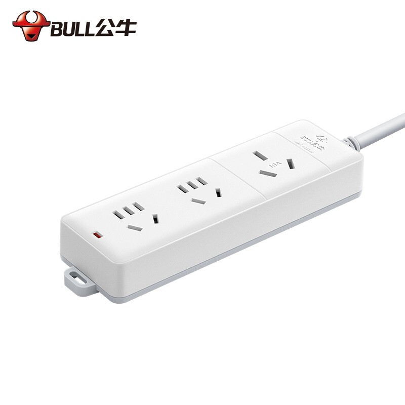 公牛插座接线板不带线插排无线自接线插座无线3位无开关GN-405D