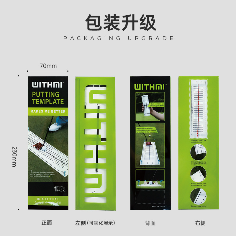 Golf pista papel putter entrenador interior verde ayuda Accesorios Suministros estera práctica estera de entrenamiento de golf