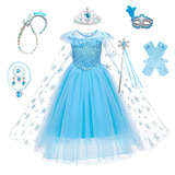 (Трансграничная торговля), платье, плащ для принцессы, из фатина, «Холодное сердце»