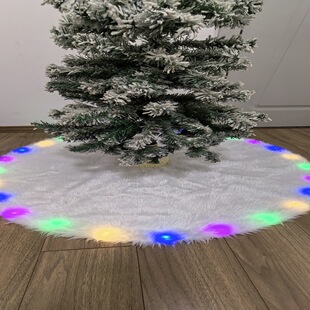 Christmas Tree Skirt with Lights. Led Flashing Lights Color Changing Tree Skirt Christmas Decorative Lights Christmas Tree Skirt with Lights Tree Skirt