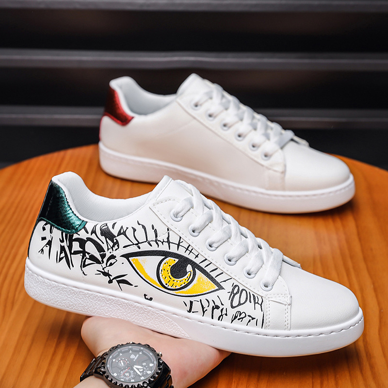 Men's Devil's Eye trendy European-style breathable sneakers, all-season casual shoes, fashionable shoes for young men and students Men's Devil's Eye trendy European-style breathable sneakers, all-season casual shoes, fashionable shoes for young men and students