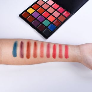 2025 European and American 25-Color Moisturizing Lipstick and Lip Gloss Palette, Waterproof and Easy-To-Apply Makeup Palette, Wholesale Lip Shape Modification by Manufacturer