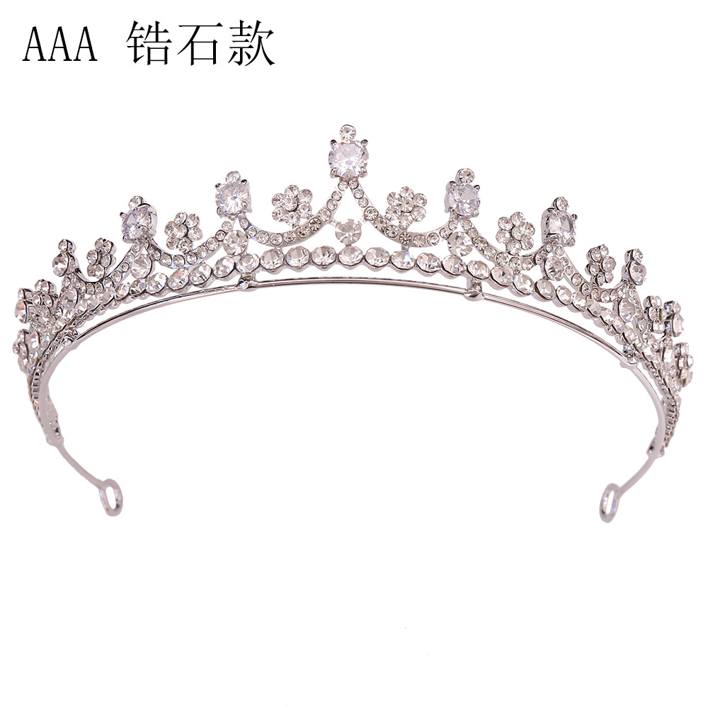 fashionable metal golden water for bride with zircon
