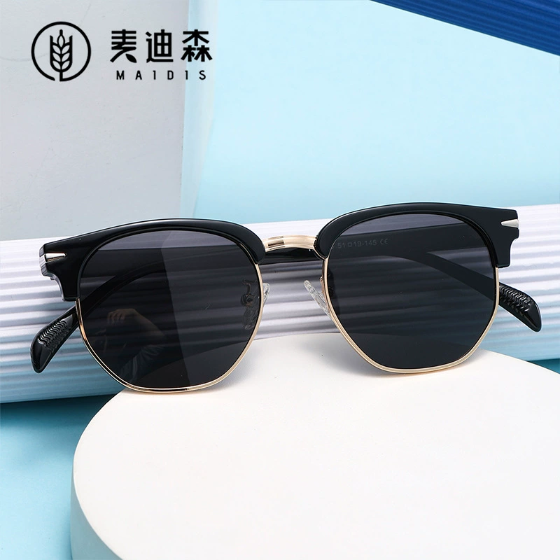 Очки Jeter TR90 поляризованные Tai Sunglasses 5093 полурама ретро круглая рамка поляризованные очки мужские/женские