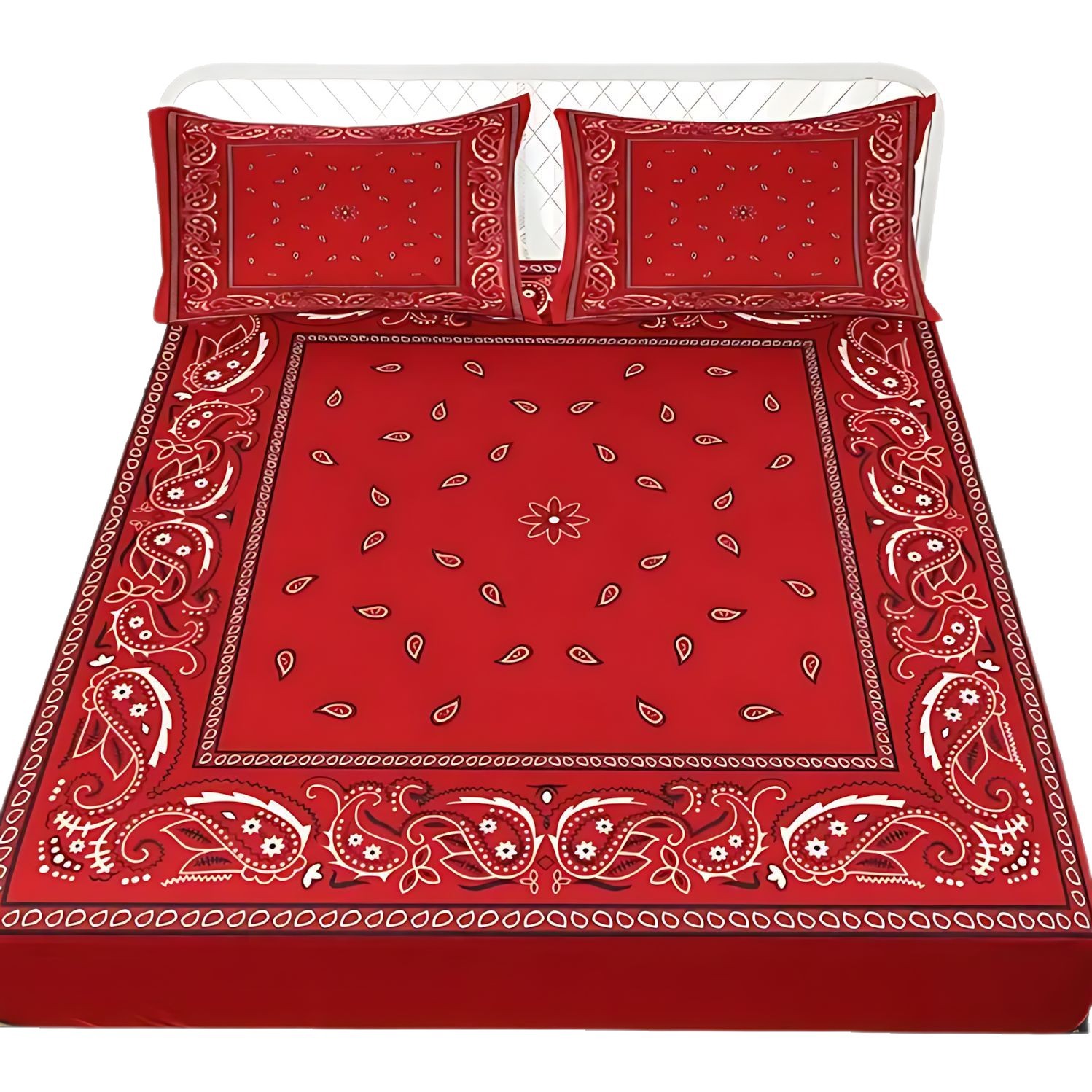 TEMU / JIT Fashion Paisley Bohemia Windbed Kasapone Kit de ropa de cama fuente de fabricación para hacer