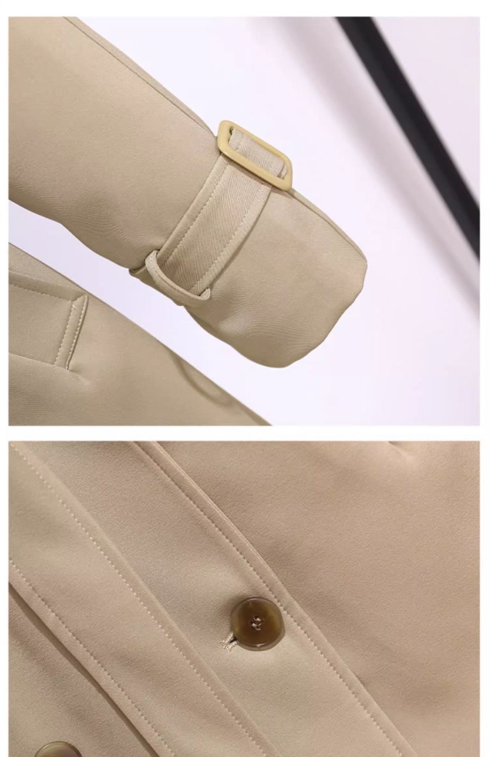 ng2510292 Women's Trench 2025 New Spring And Autumn Small Size Mid-Length Waist-Cinching Elegant Trendy Coat This Year_ecoleips.com