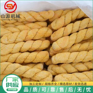 加工定做上糠机 全自动大麻花裹糠机 麻花上糖上糠生产线