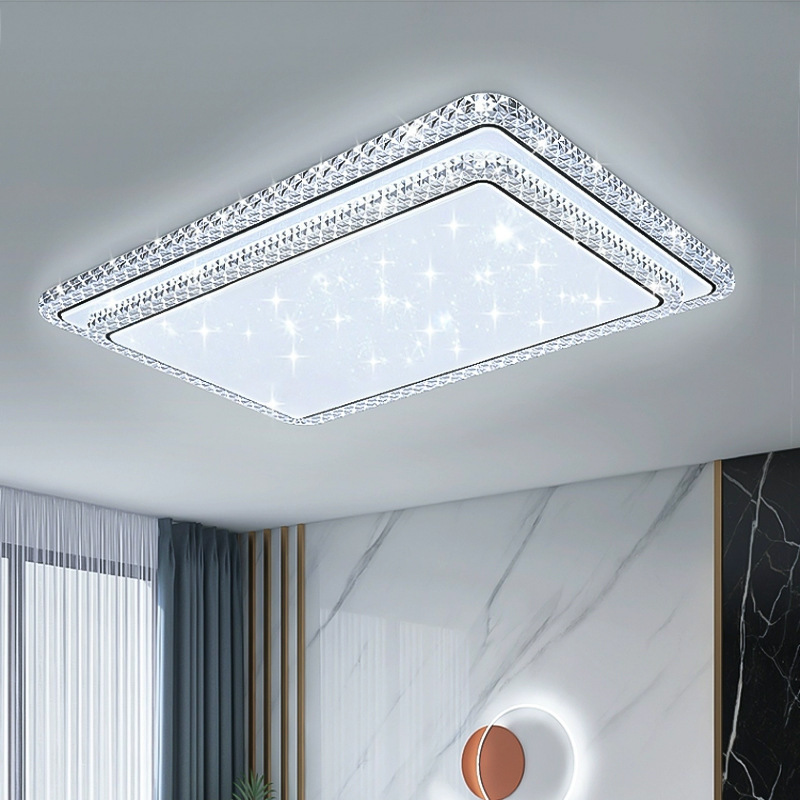 フルスペクトル LED リビングルームシーリングランプポストモダンシンプルなベッドルームダイニングルームランプ家全体パッケージ組み合わせ中山ランプ|undefined