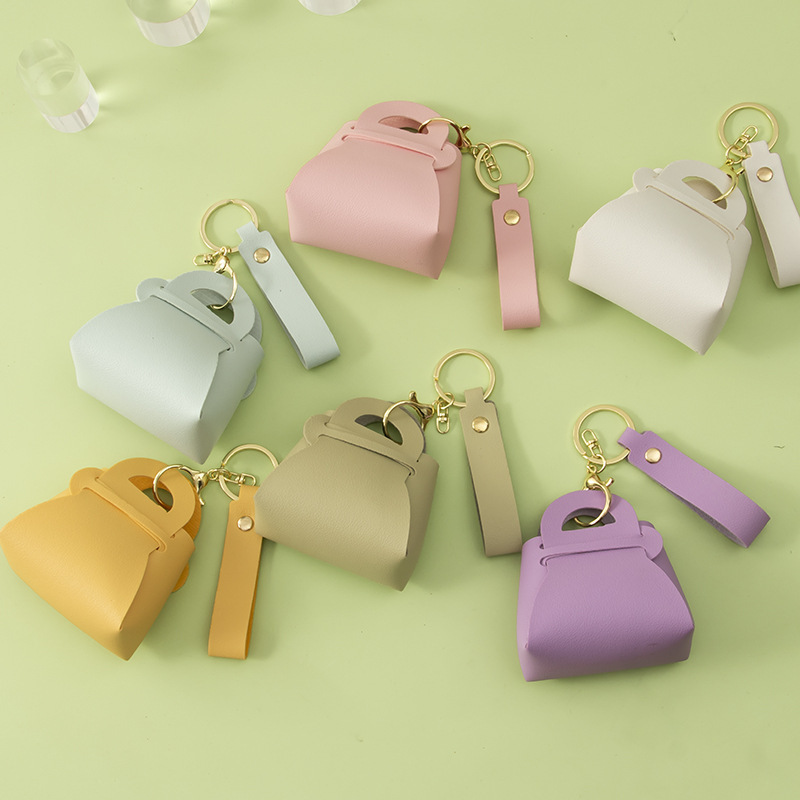 Korean cute candy color small coin purse coin bag key bag creative Macaron hand small bag gift wholesale
