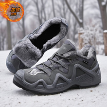 外贸男士冬季复古户外运动耐磨防滑登山鞋透气男休闲徒步工装棉鞋