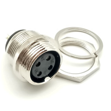 厂家直供GX16 4P四芯反装式航空插座超声波清洗机 法兰航空插头