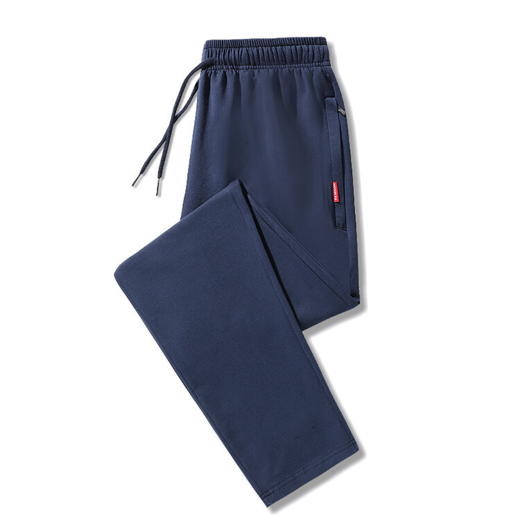 Paul men's spring and autumn plus-size sports pants, trendy, loose, casual, straight-leg, cuffed, simple, solid color trousers Paul men's spring and autumn plus-size sports pants, trendy, loose, casual, straight-leg, cuffed, simple, solid color trousers