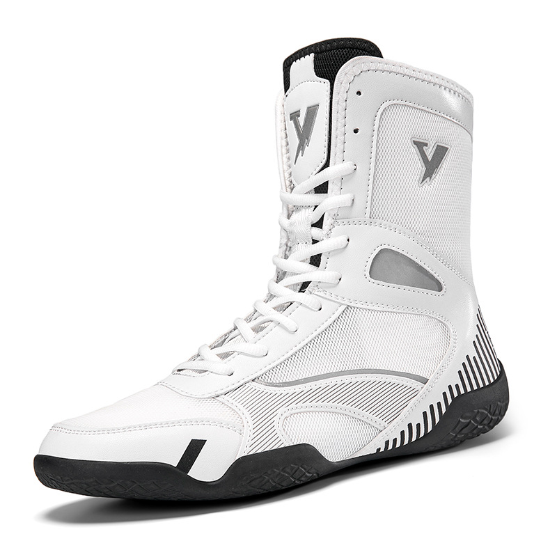Foreign Trade Dropshipping Direct Sales New Men's Large Size Cushioning Indoor Training Non-Slip Wear-Resistant Fighting Boxing Shoes