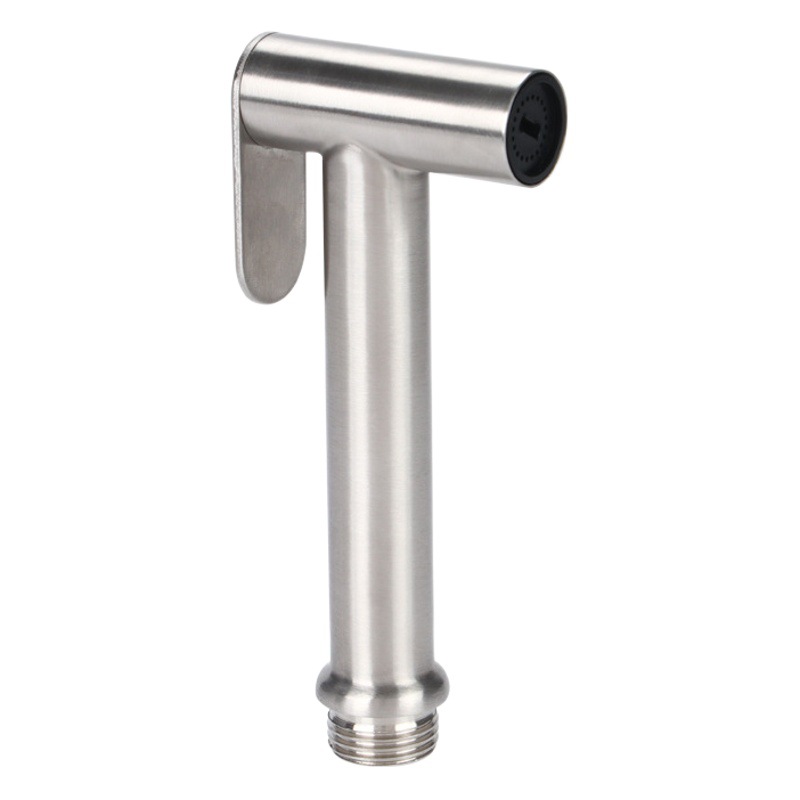 Cross-Border 304 Stainless Steel Toilet Bidet Attachment, Rotating Outlet Toilet Spray Gun, Pressure-Boosting Spray Gun