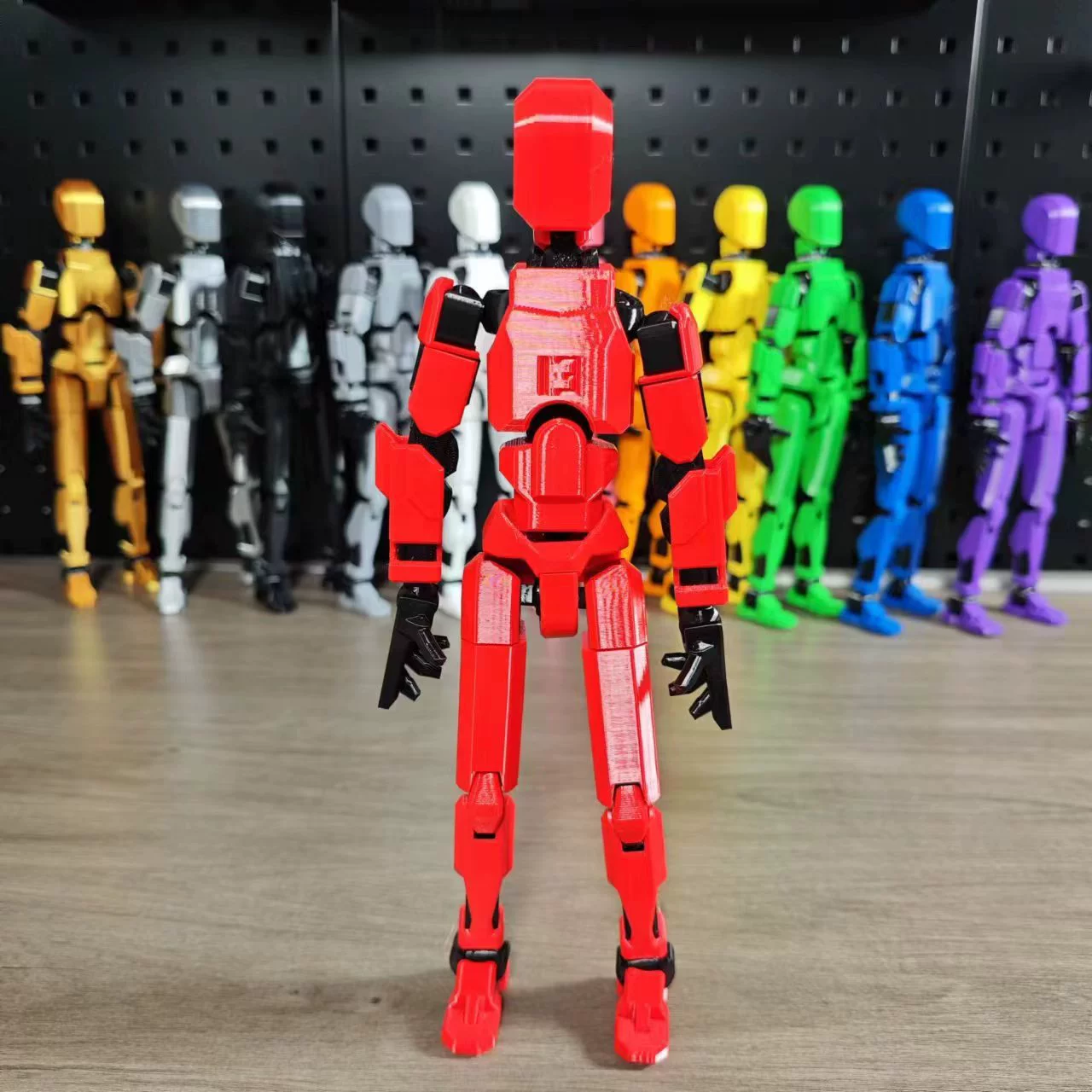 Articulated mini figure, ABS multi‑joint robot, 4 weapons & 3 gestures, assembled or kit