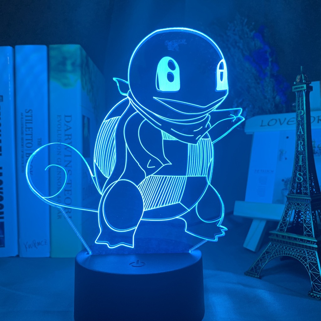 Baokemeng Pikachu 3D luz de la noche LED producto creativo mascota elfo regalo lámpara Mesa mágica bebé