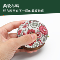 Small Floral Pin Cushion Organizer DIY Handmade Cross-Stitch Needle & Thread Kit, Home Use Sewing Needle Pad